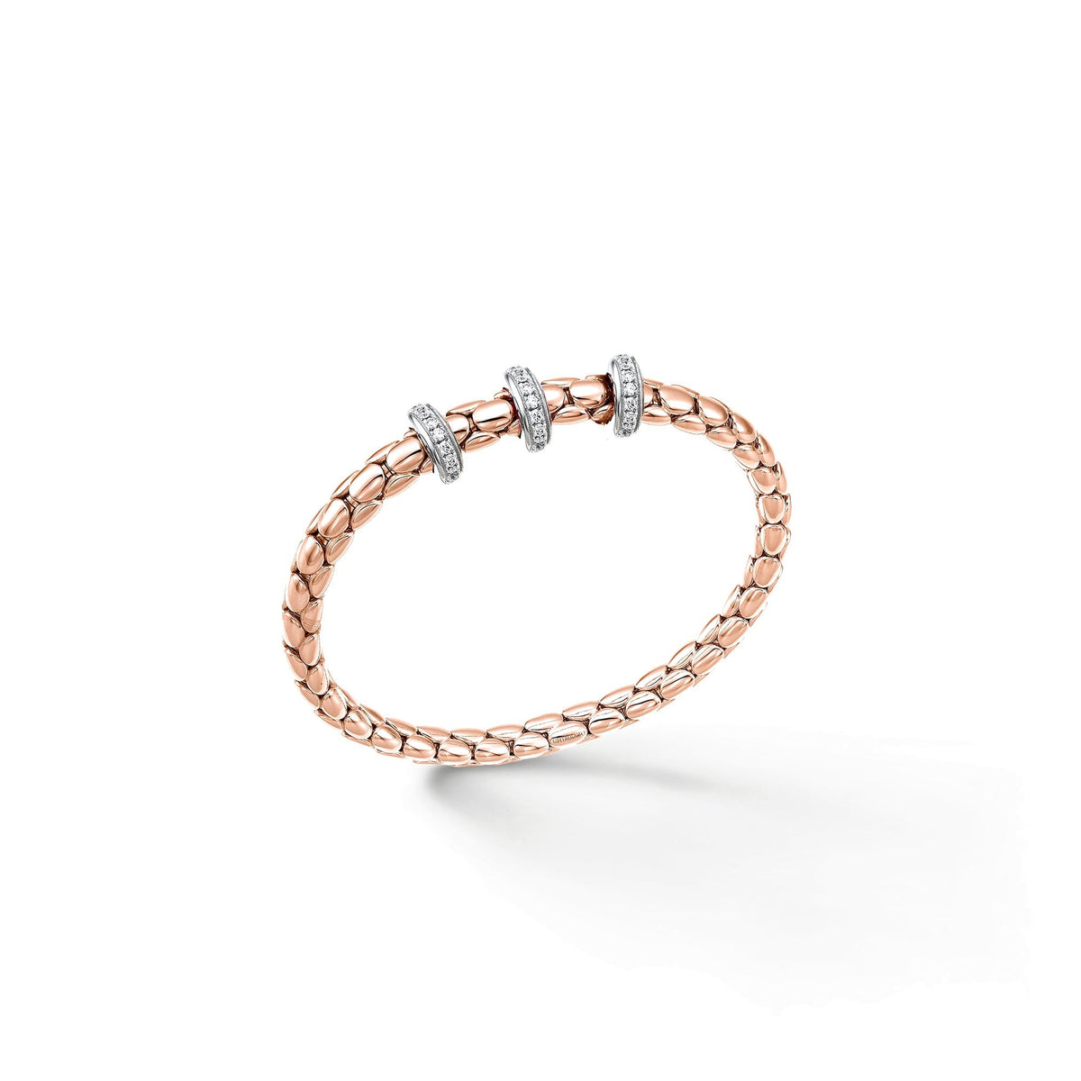 Chimento Stretch Gold flexible bracelet with diamonds 1B00958BBT