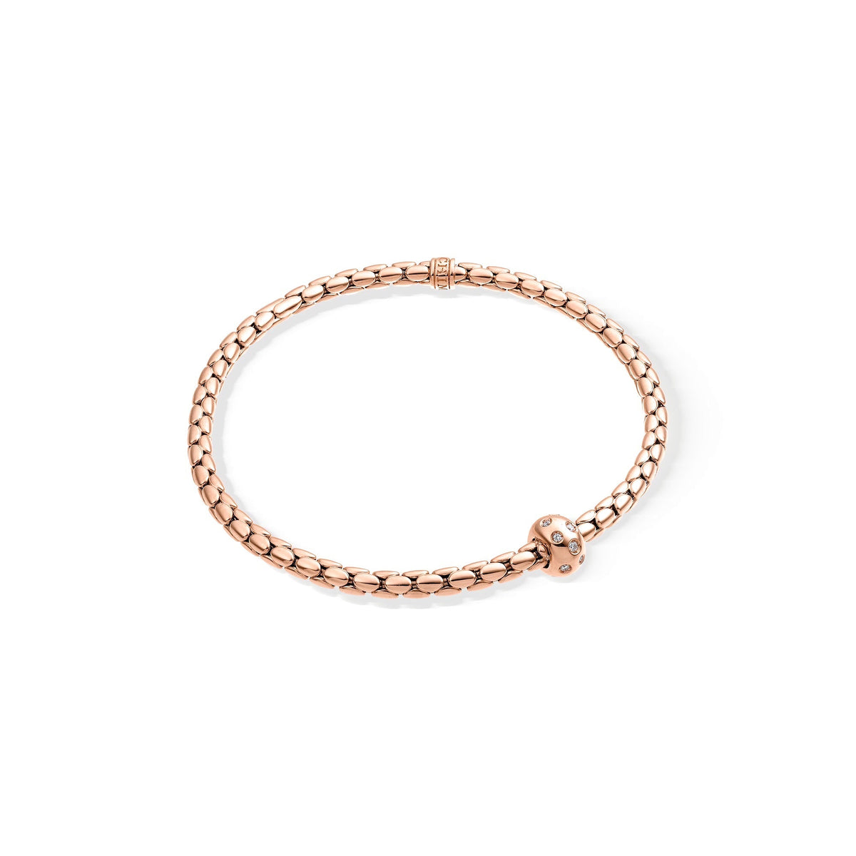 Chimento Stretch Gold flexible bracelet with diamonds 1B02960BB6
