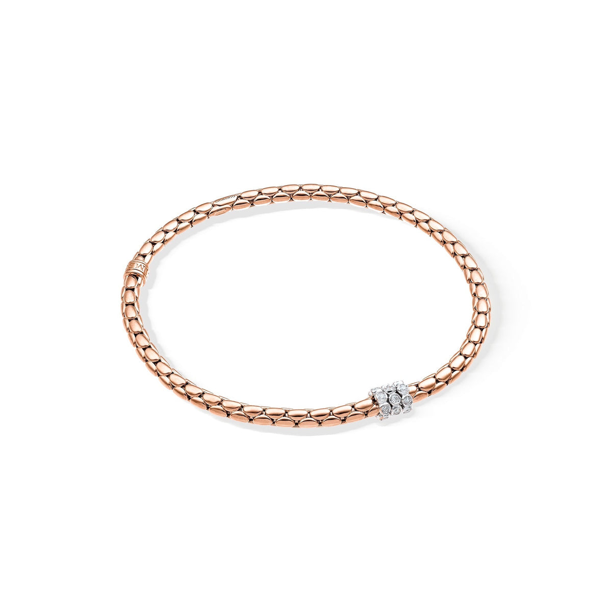 Chimento Stretch Gold flexible bracelet with diamonds 1B02962BBT