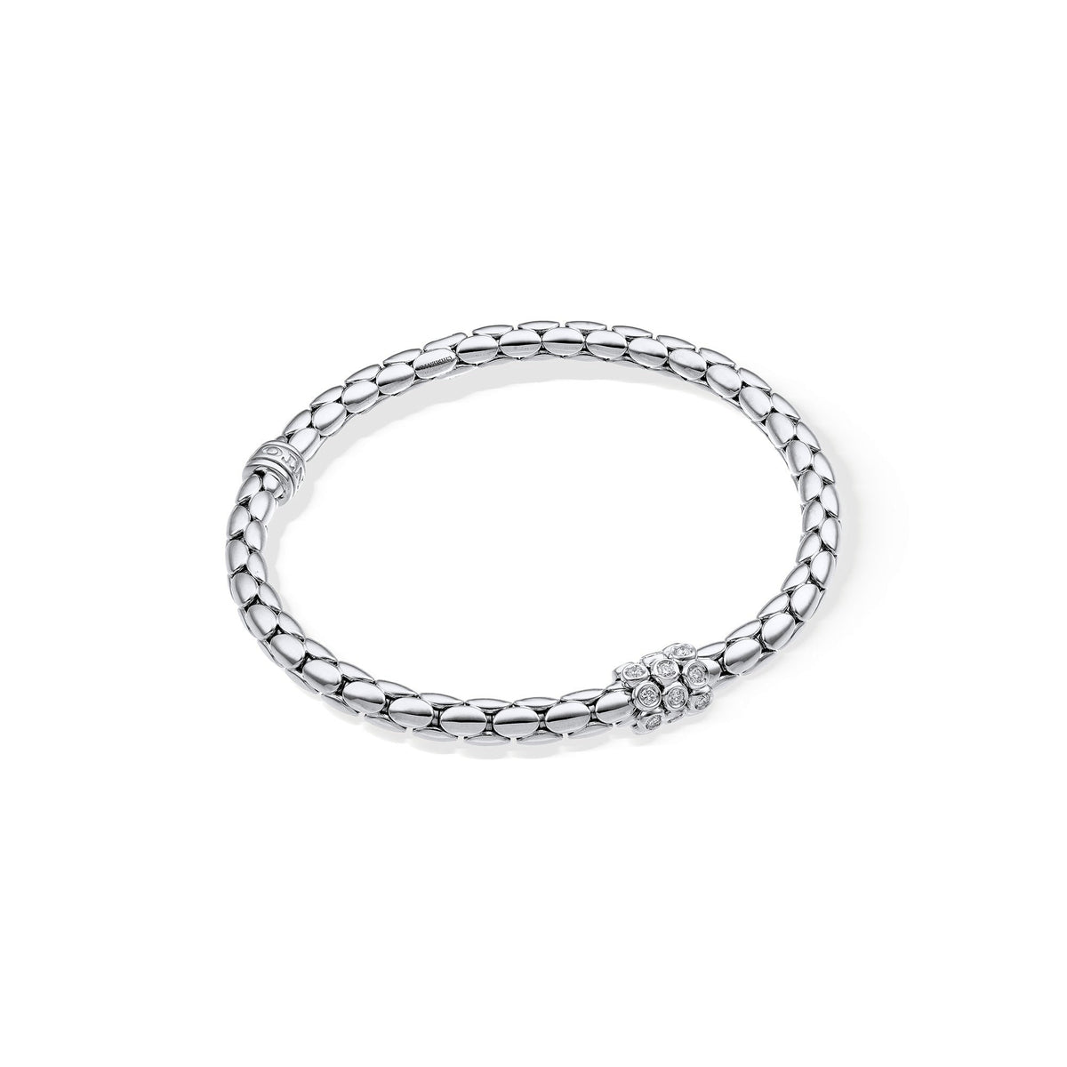 Chimento Stretch Gold flexible bracelet with diamonds 1B02963BB5