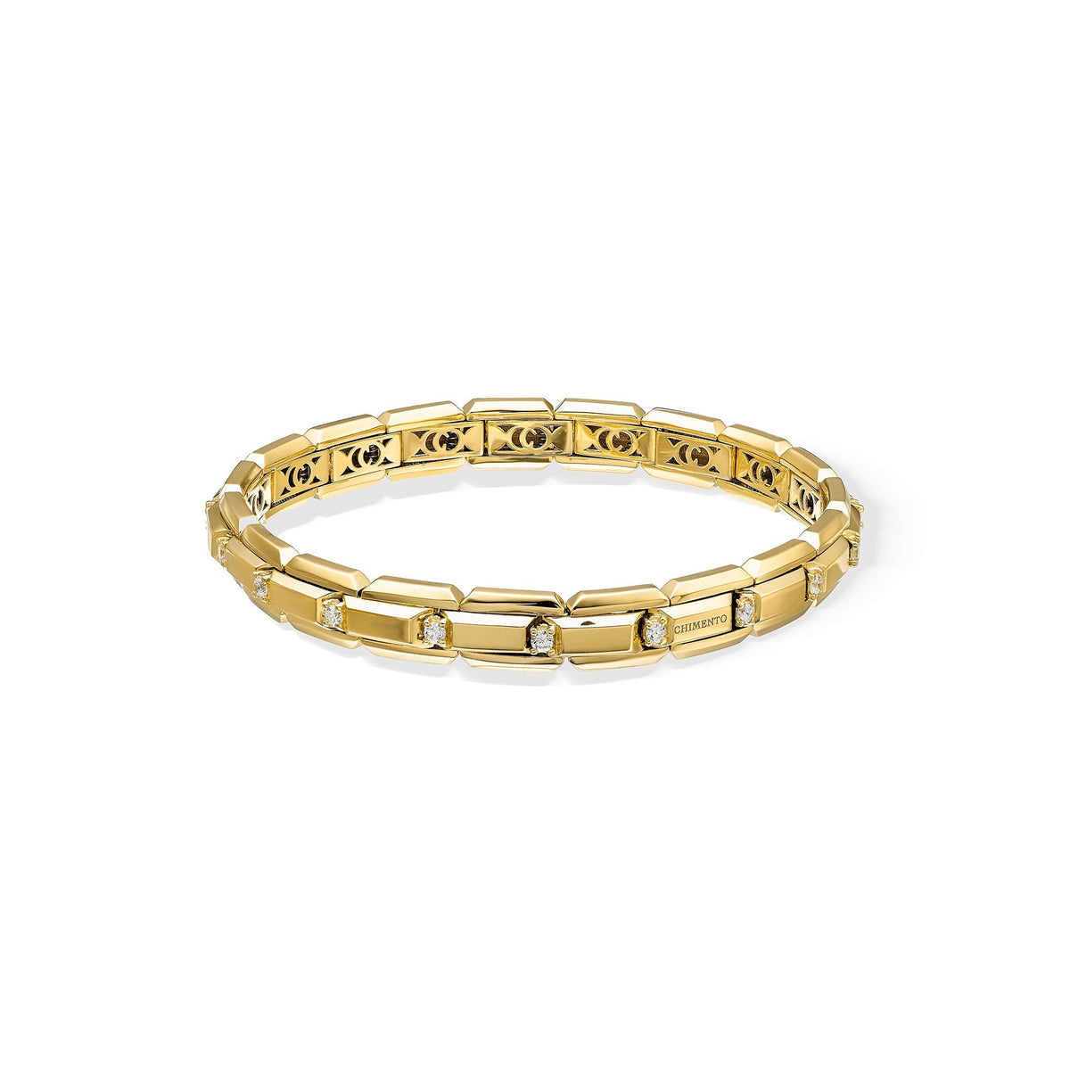 Chimento Chocolat Gold bracelet with diamonds 1B09628B11