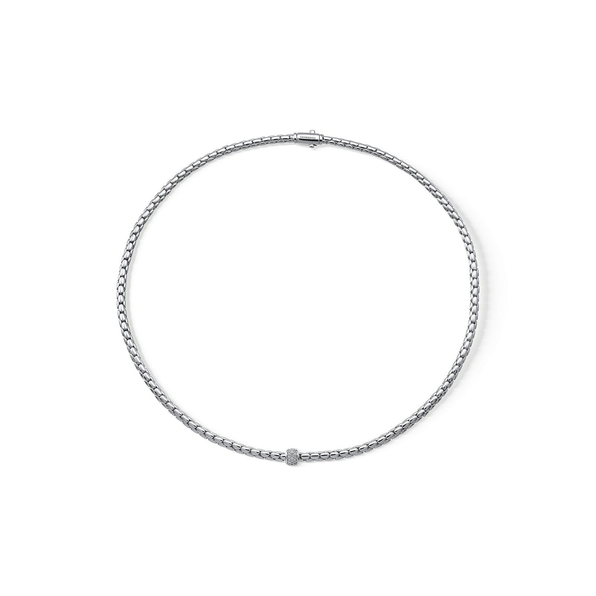 Chimento Stretch Gold necklace with diamonds 1G00915BB5