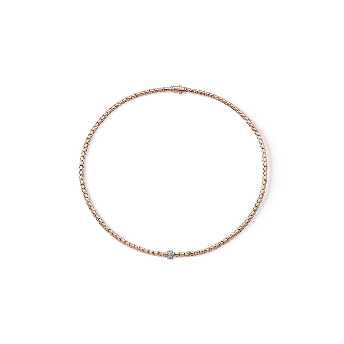 Chimento Stretch Gold necklace with diamonds 1G00915BBT
