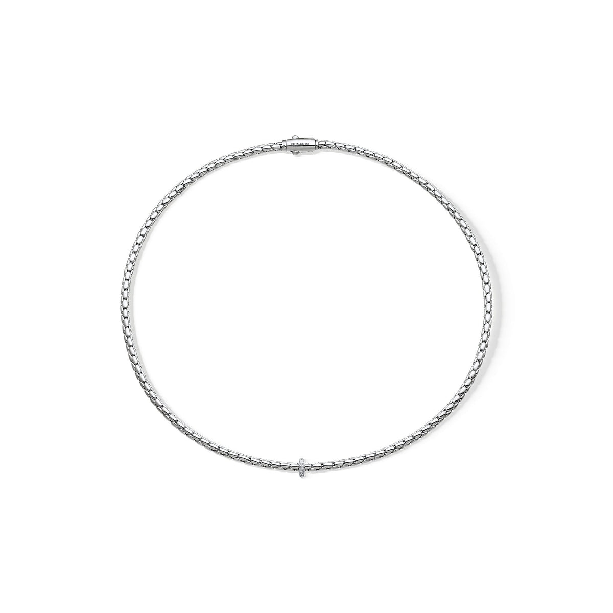 Chimento Stretch Gold flexible necklace with diamonds 1G00953B15