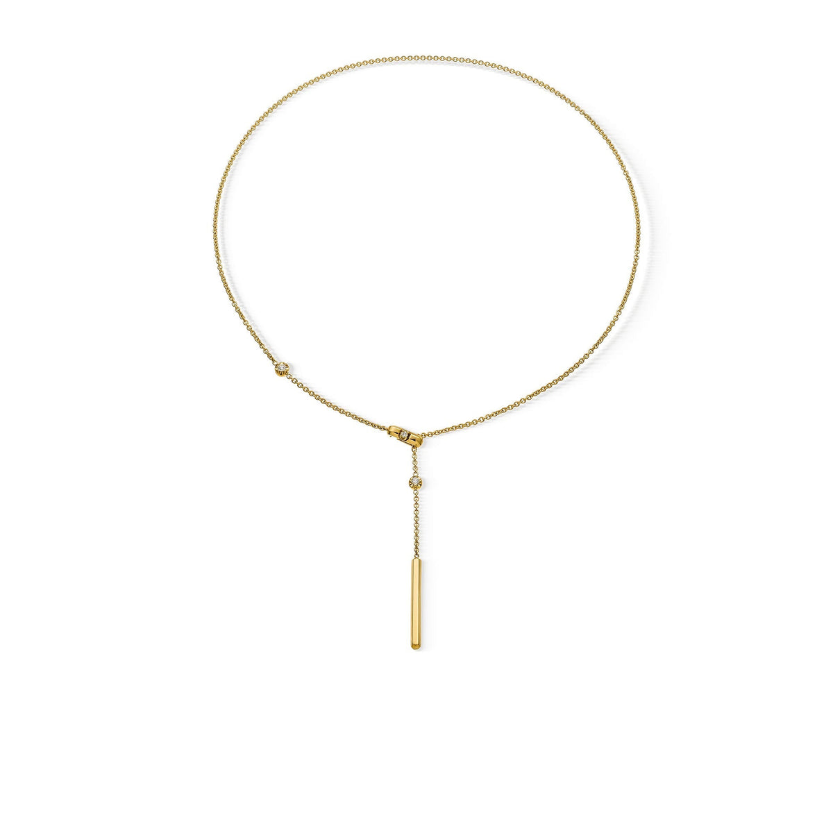 Chimento Chocolat Gold necklace with diamonds 1G09620B11