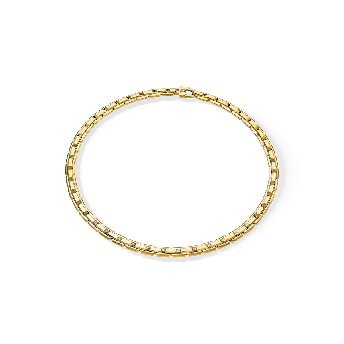 Chimento Chocolat Gold necklace with diamonds 1G09628B11
