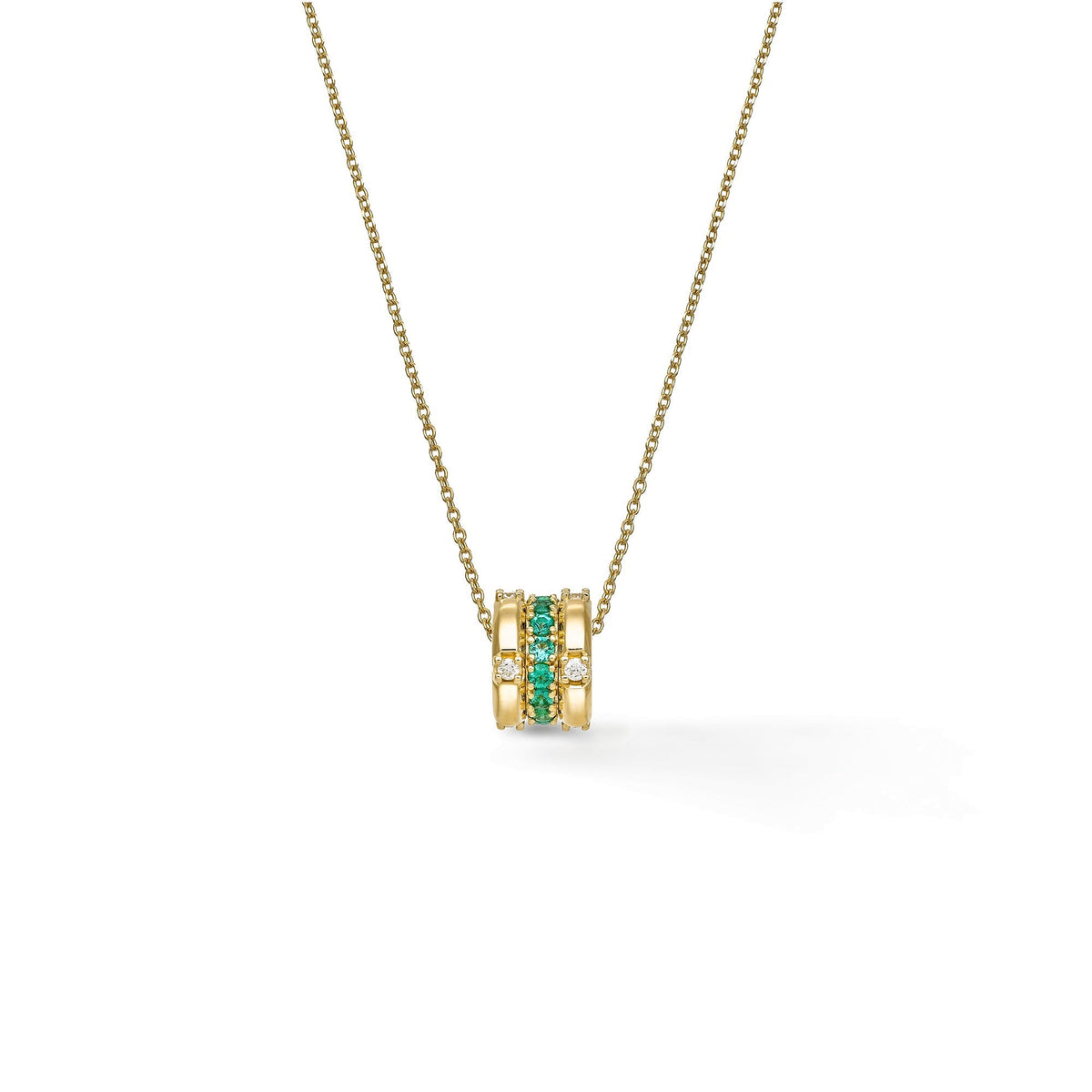 Chimento Chocolat Gold necklace with diamonds and colored gemstones 1G09631FF1