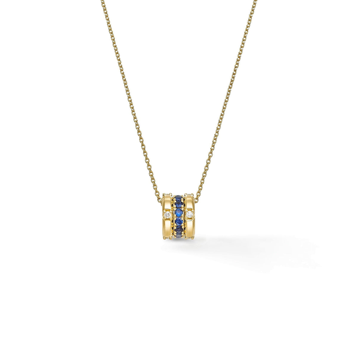 Chimento Chocolat Gold necklace with diamonds and colored gemstones 1G09631HH1