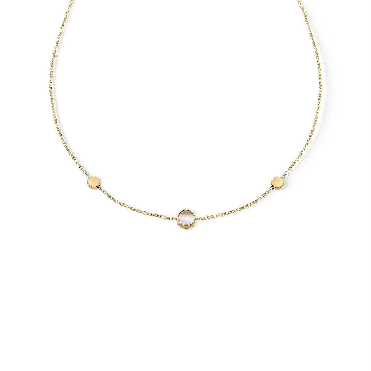 Chimento Armillas Glow Gold necklace with mother of pearl 1G10330MW1