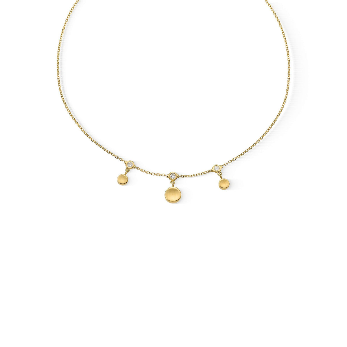 Chimento Armillas Glow Gold necklace with diamonds 1G10400B11