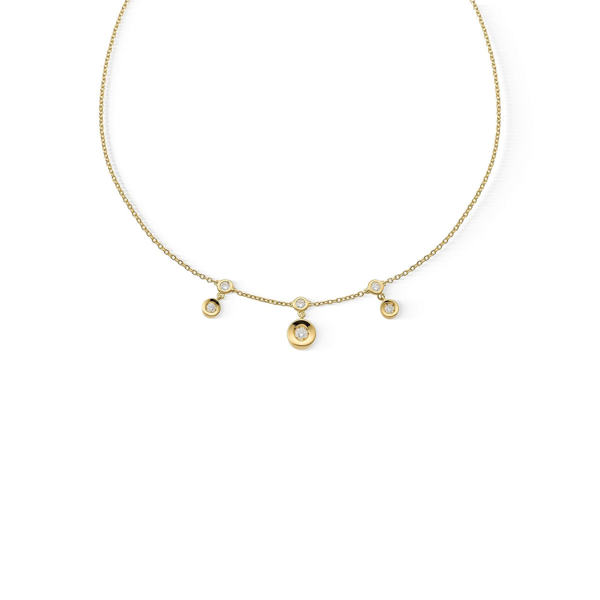 Chimento Armillas Glow Gold necklace with diamonds 1G10405BB1