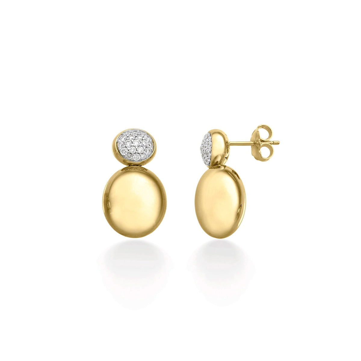 Chimento Armillas Acqua Gold earrings with diamonds 1O04881BB1