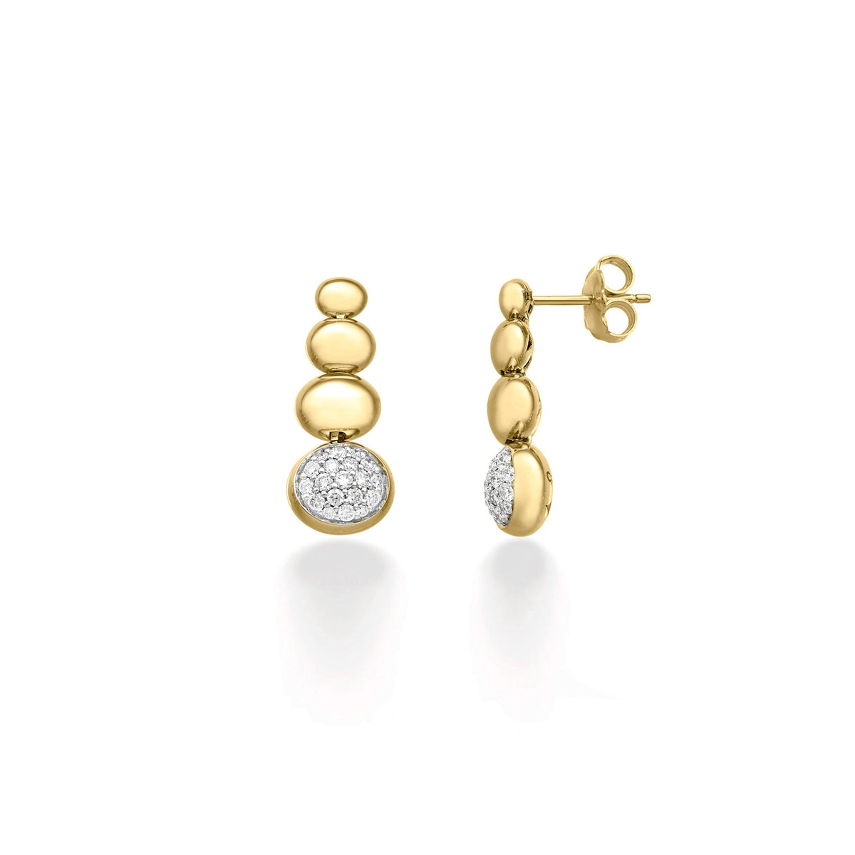 Chimento Armillas Acqua Gold earrings with diamonds 1O04882BB1