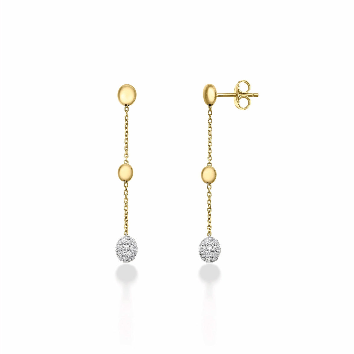 Chimento Armillas Acqua Gold earrings with diamonds 1O04897BB1