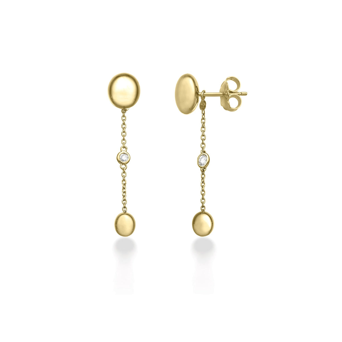 Chimento Armillas Acqua Gold earrings with diamonds 1O04905B11
