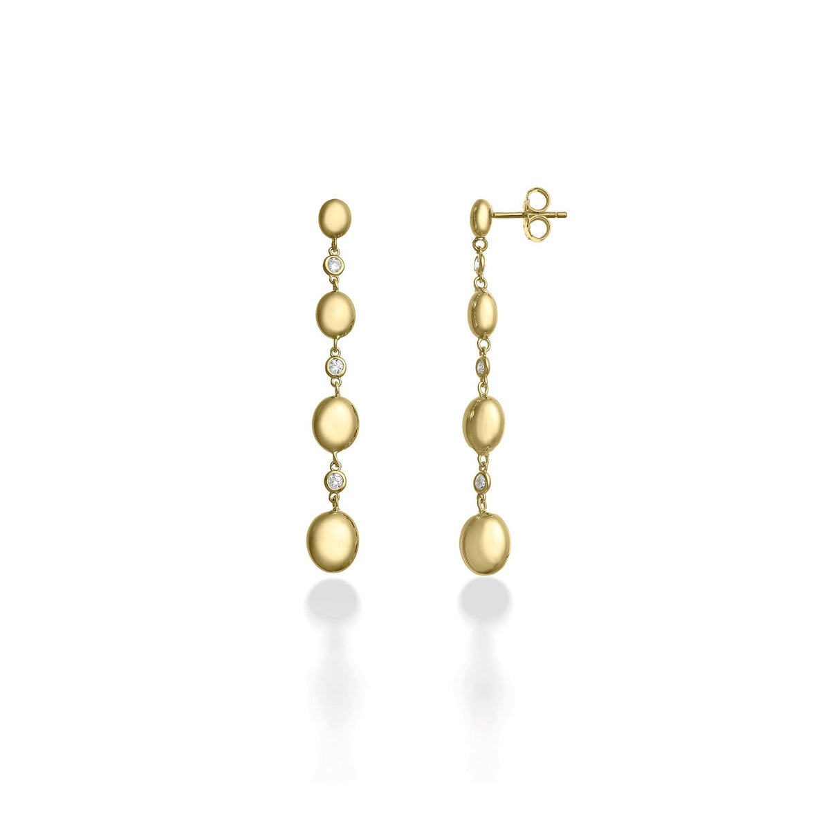 Chimento Armillas Acqua Gold earrings with diamonds 1O04907B11