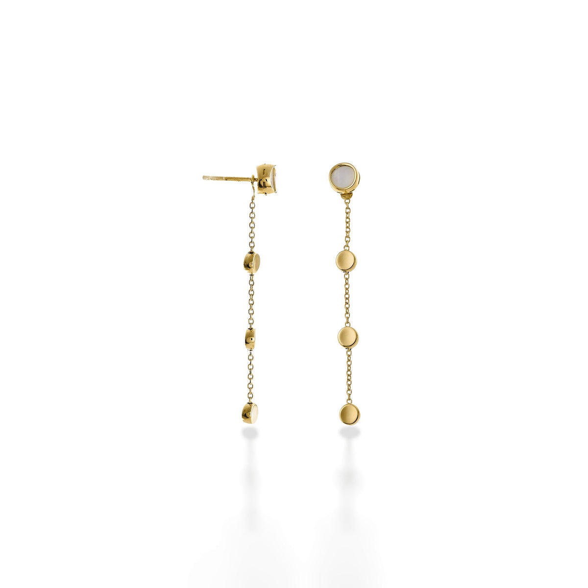 Chimento Armillas Glow Gold earrings with mother of pearl 1O10305MW1