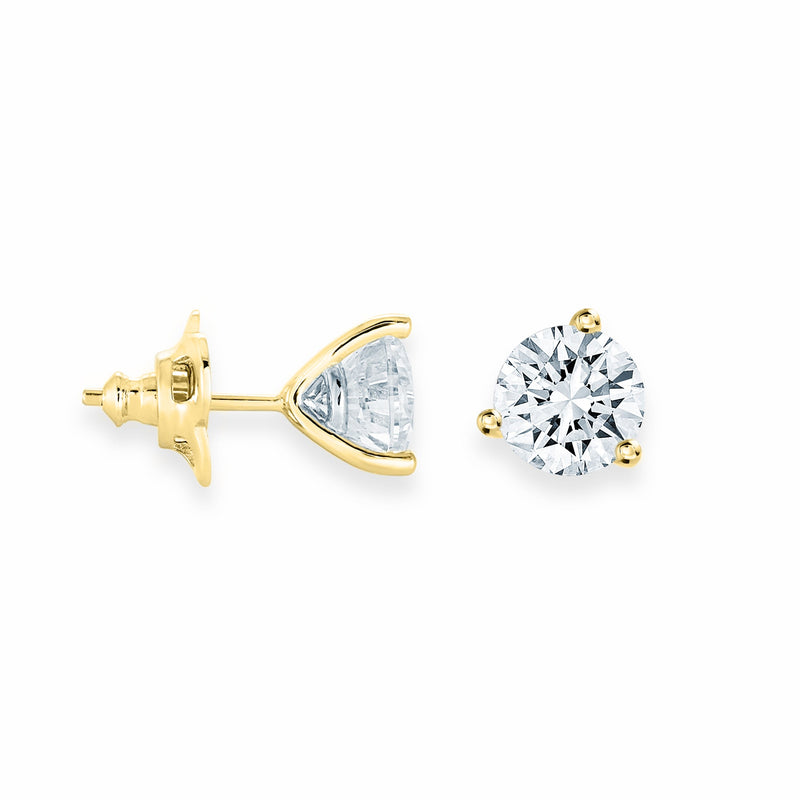 2CT Martini Studs in Yellow