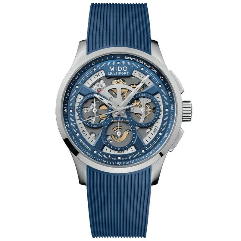 Mido Multifort Skeleton Chronograph 43mm M0386621704000