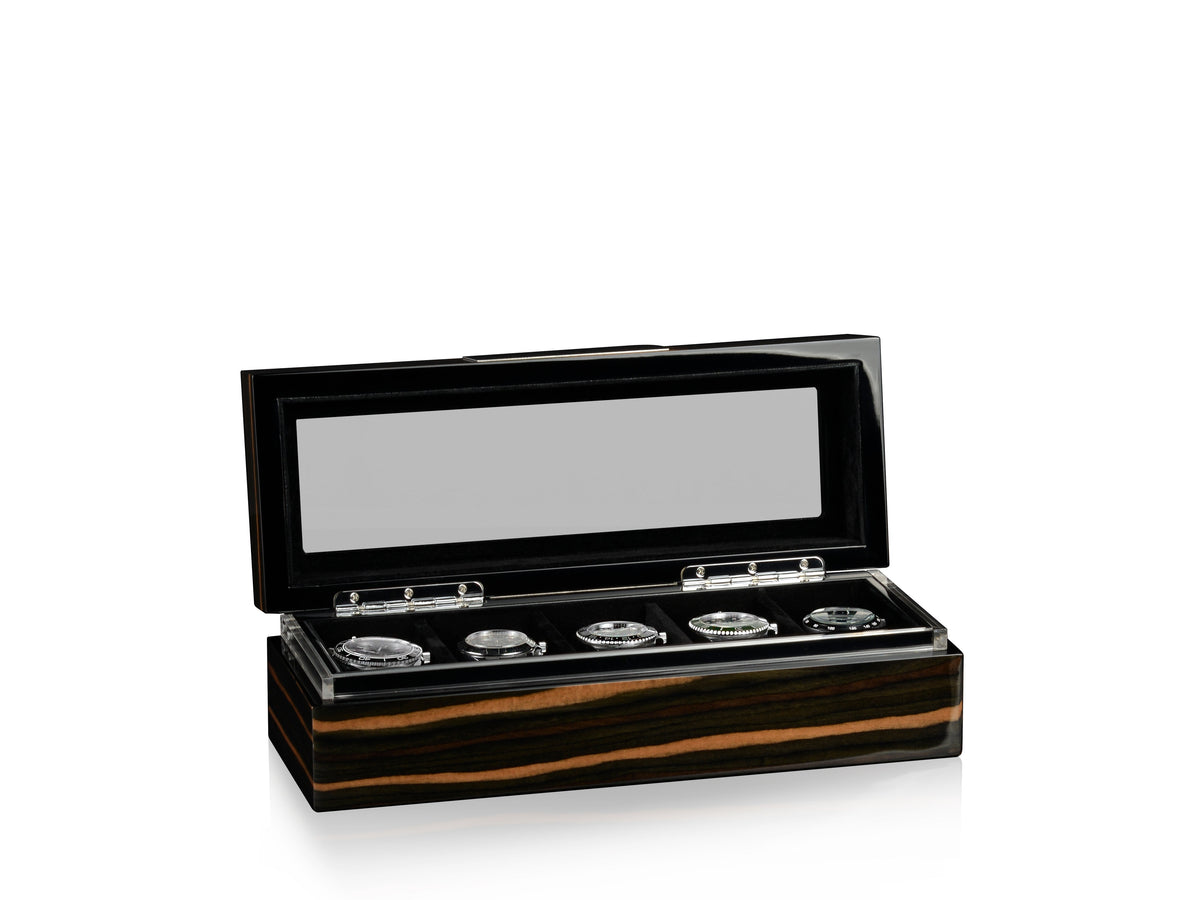 Executive 5 Watches Macassar & Black Box