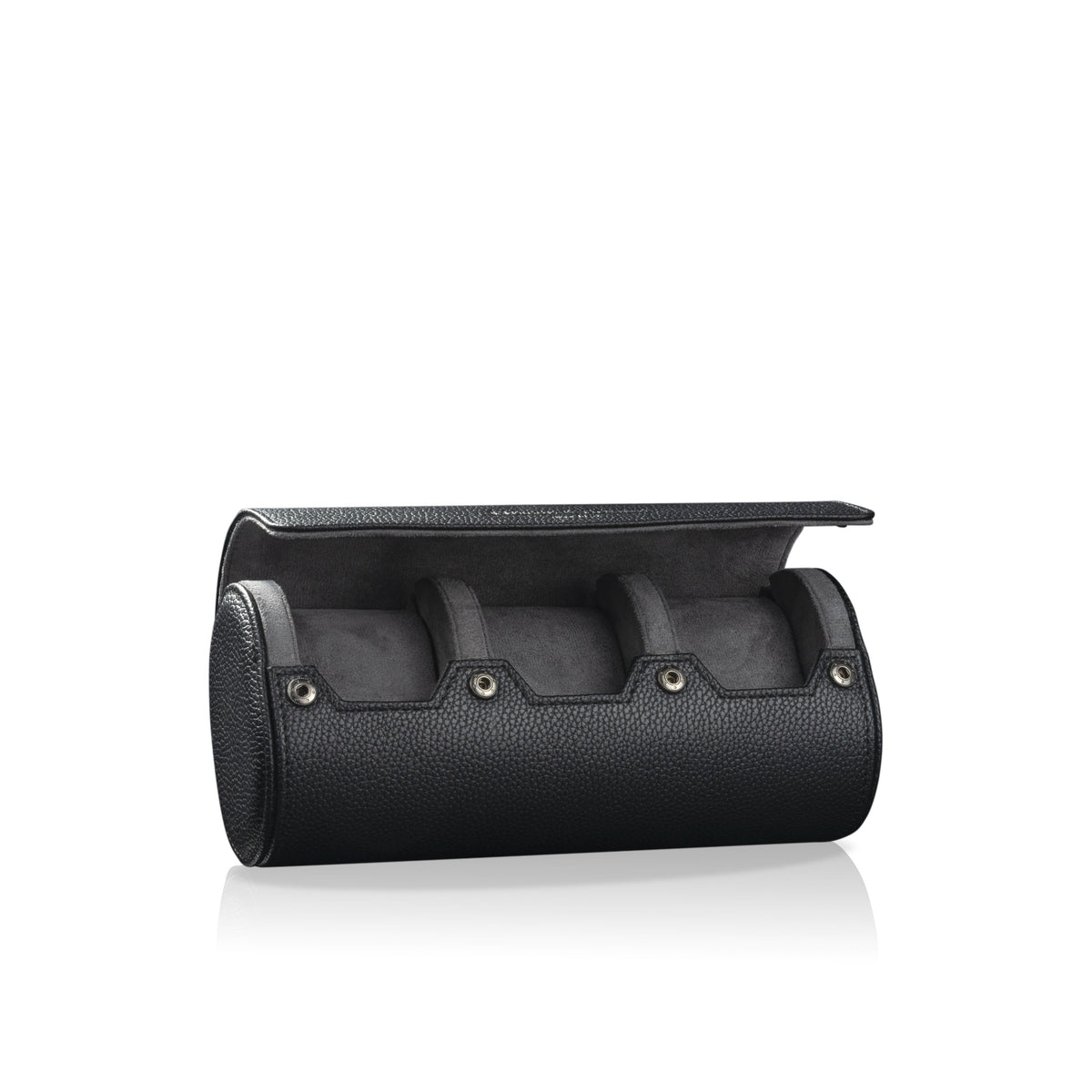 Charles Triple Watch Roll Black & Anthracite