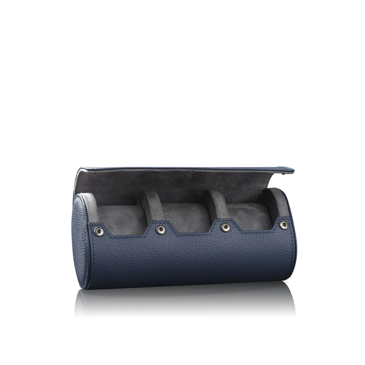 Charles Triple Watch Roll Blue & Anthracite