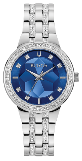 BULOVA LADIES CRYSTAL WATCH 96L276