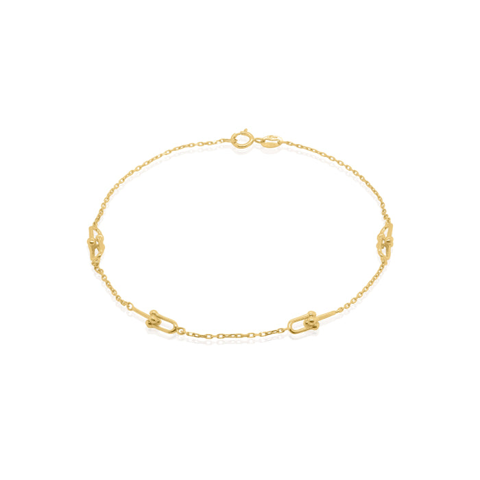10K Yellow Gold Links by the Yard Bracelet GBJ - 10-1122- GB