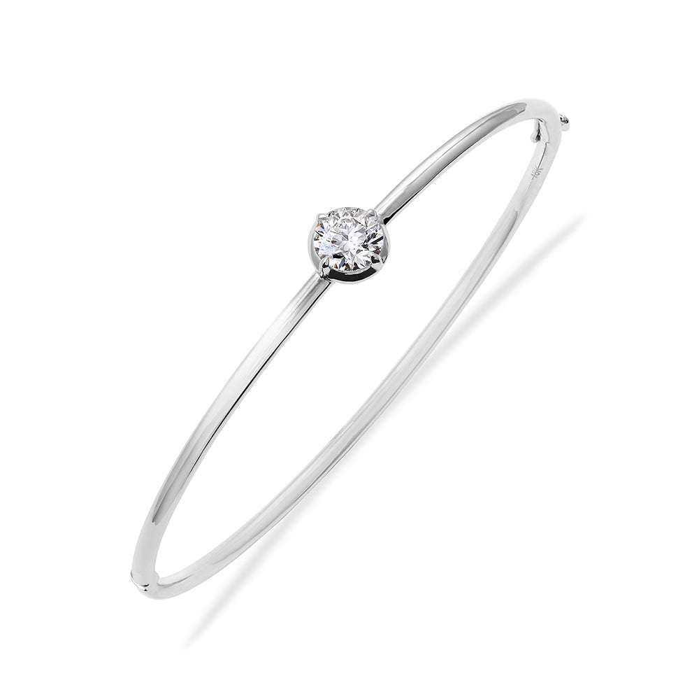 Clarity Diamond™ Signature Lab Grown Round Diamond Hinged Bangle