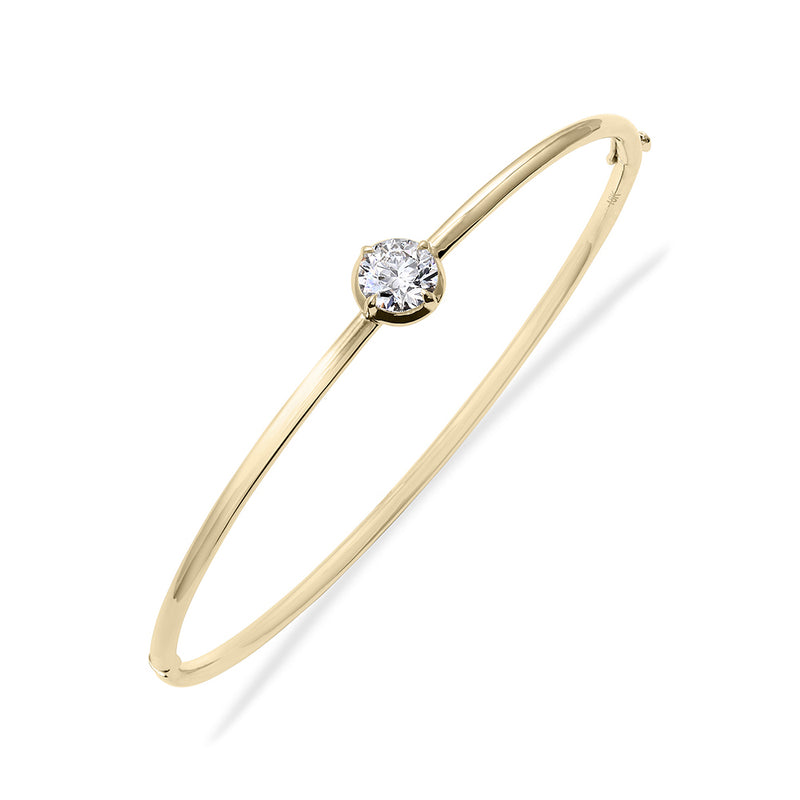 Clarity Diamond™ Signature Lab Grown Round Diamond Hinged Bangle