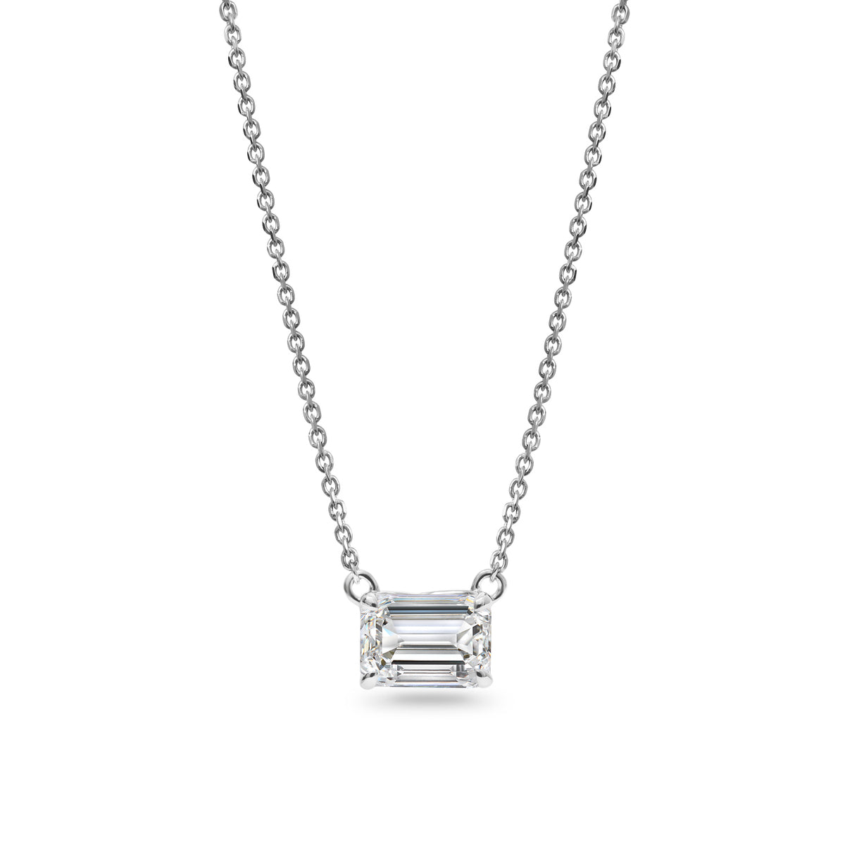 Clarity Diamond™ Signature GIA Certified Lab Grown Emerald Diamond Pendant