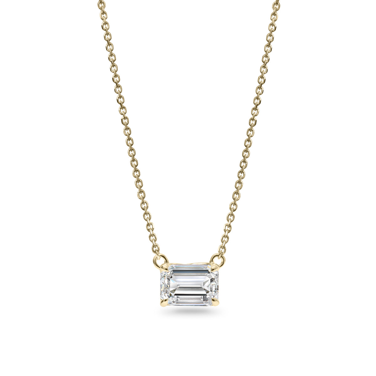 Clarity Diamond™ Signature GIA Certified Lab Grown Emerald Diamond Pendant