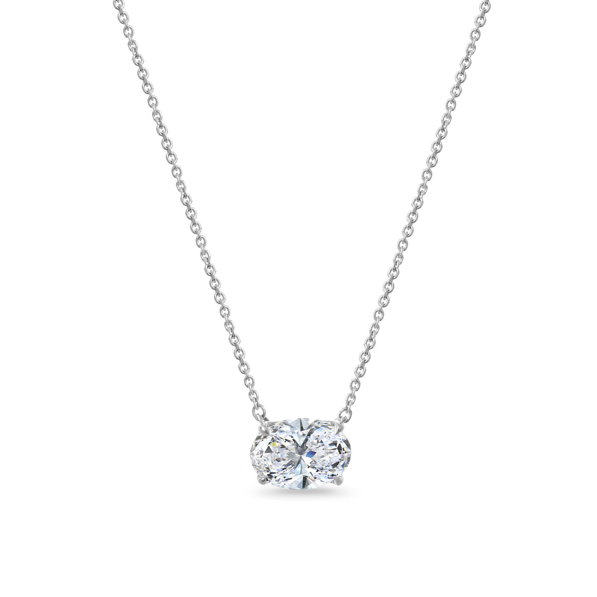 Clarity Diamond™ Signature GIA Certified Lab Grown Oval Diamond Pendant