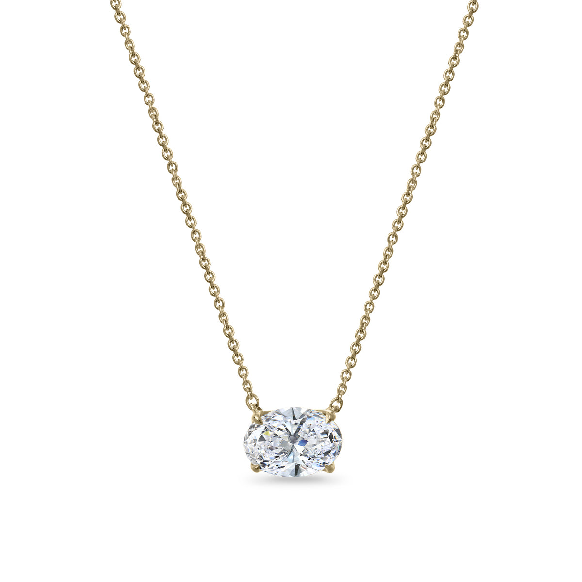 Clarity Diamond™ Signature GIA Certified Lab Grown Oval Diamond Pendant