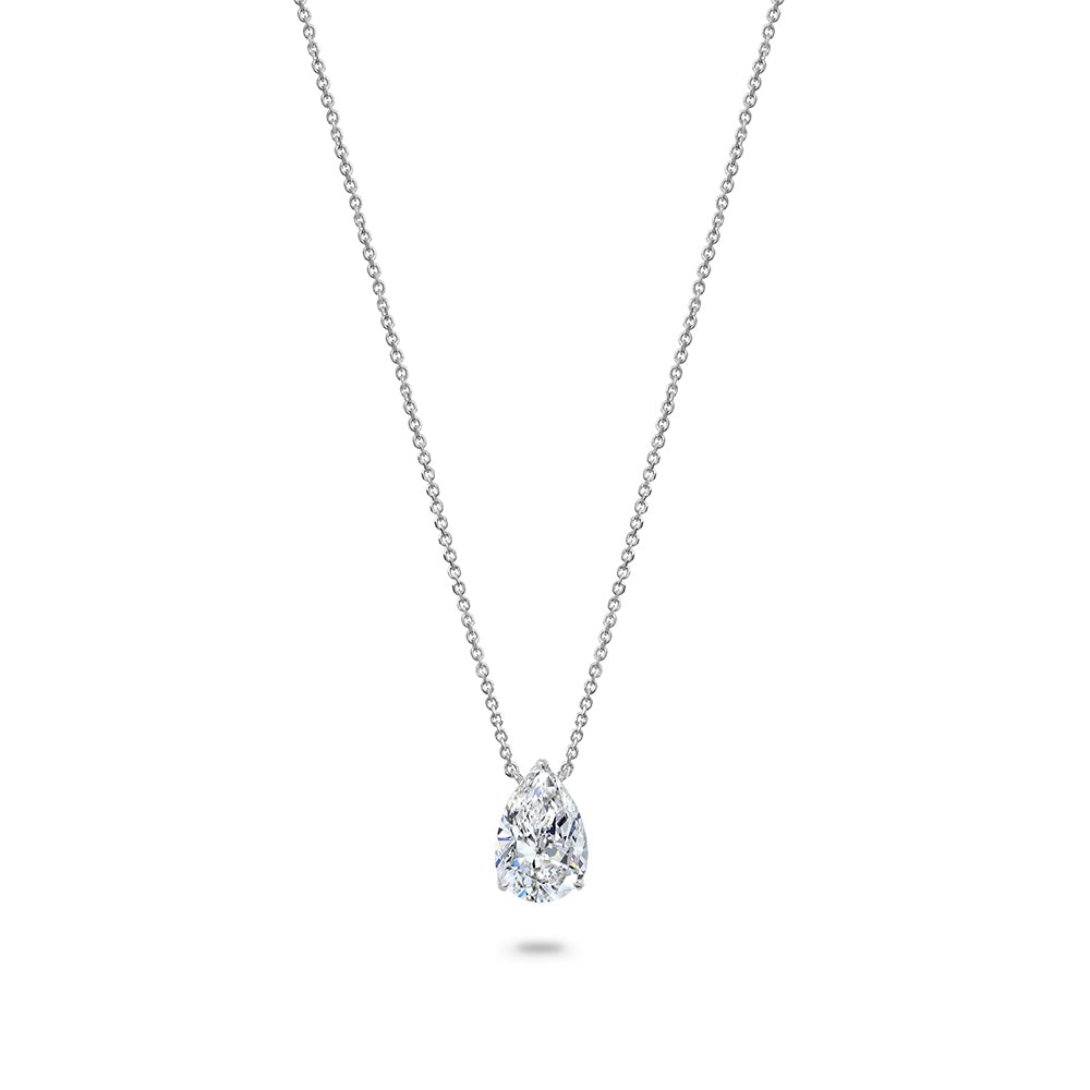 Clarity Diamond 18k Pear Pendant