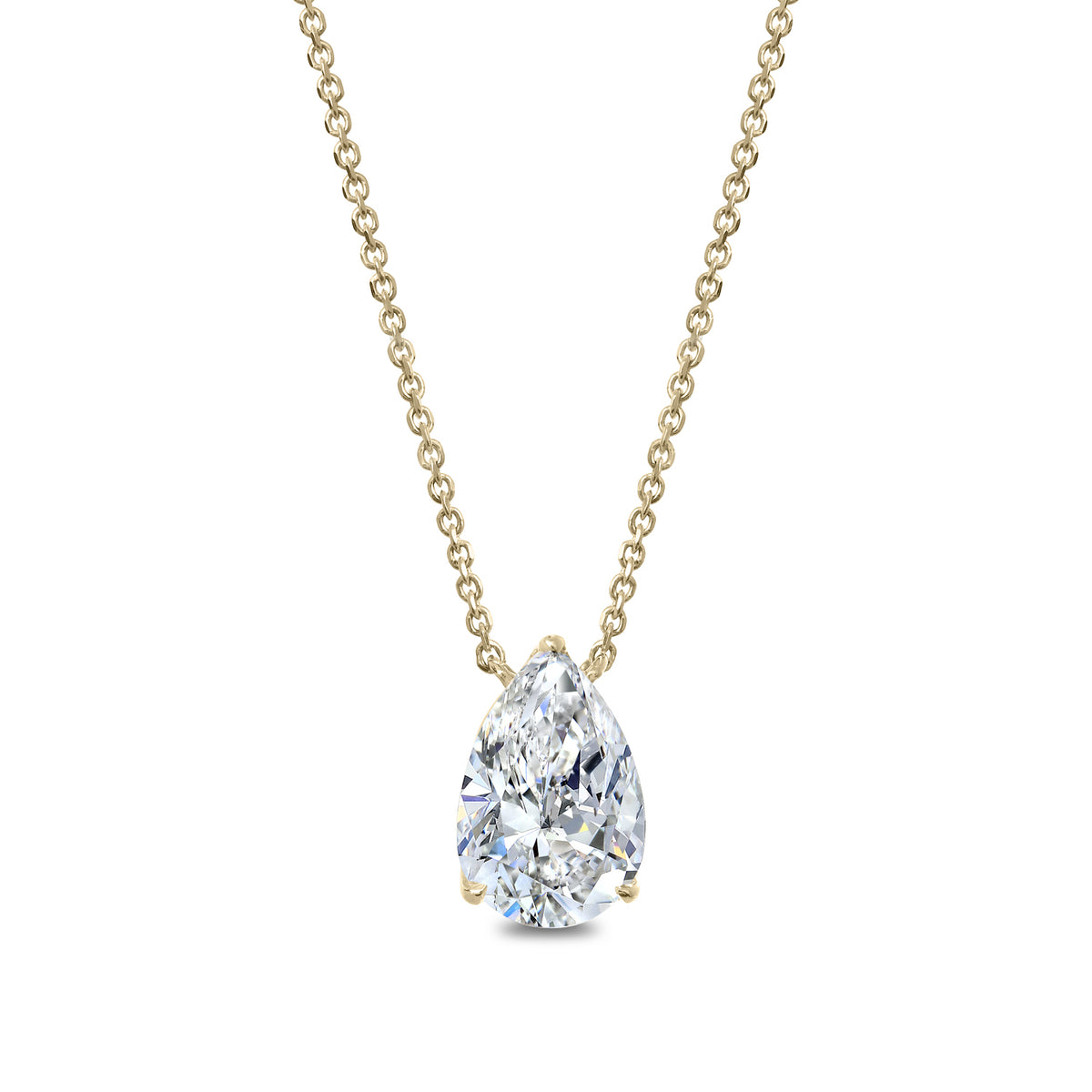 Clarity Diamond™ Signature GIA Certified Lab Grown Pear Diamond Pendant