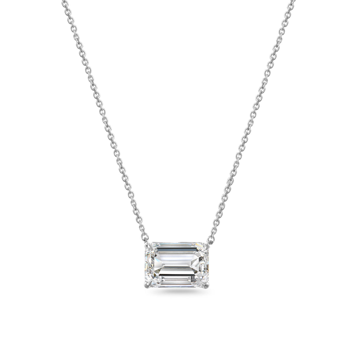 Clarity Diamond™ Signature GIA Certified Lab Grown Emerald Diamond Pendant