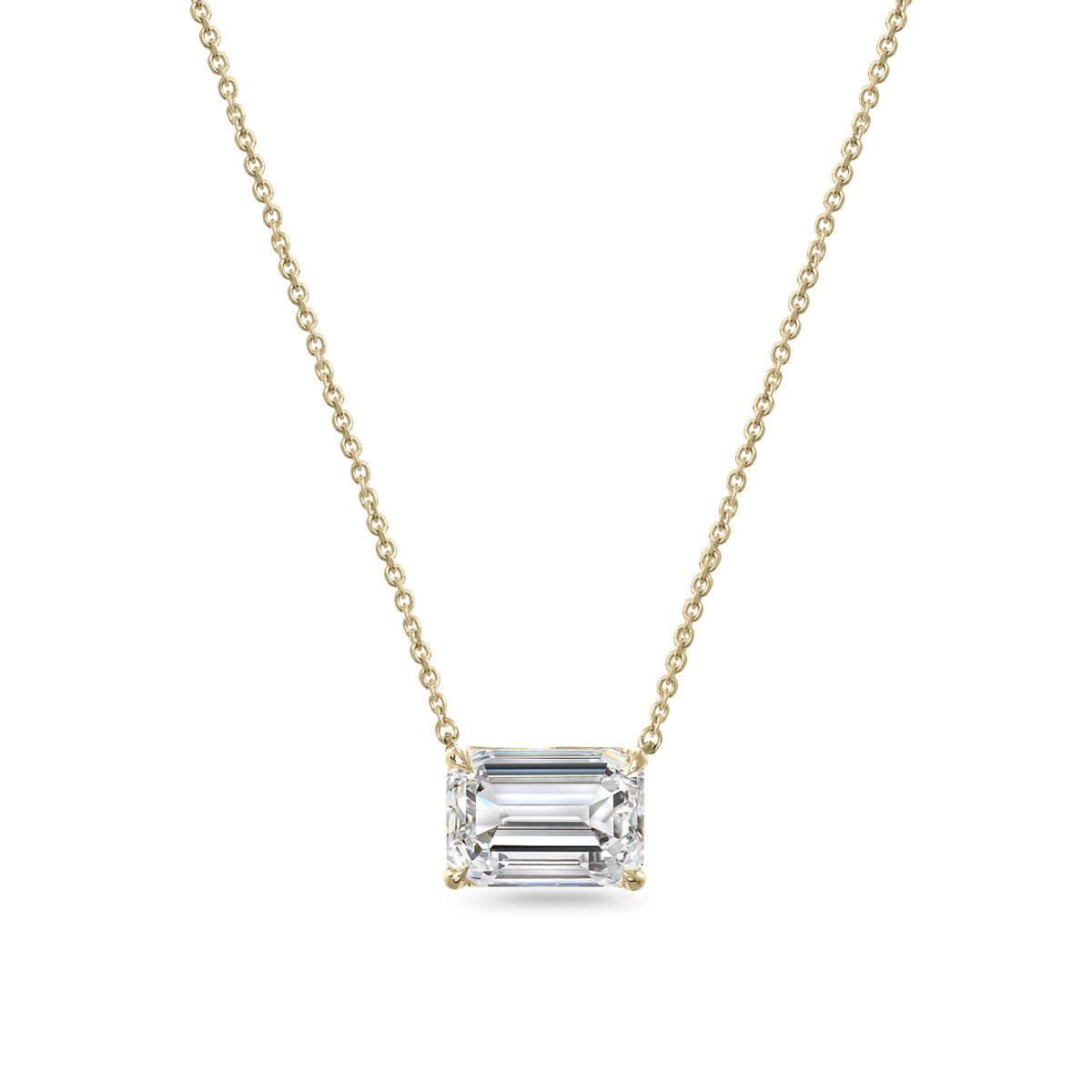 Clarity Diamond™ Signature GIA Certified Lab Grown Emerald Diamond Pendant