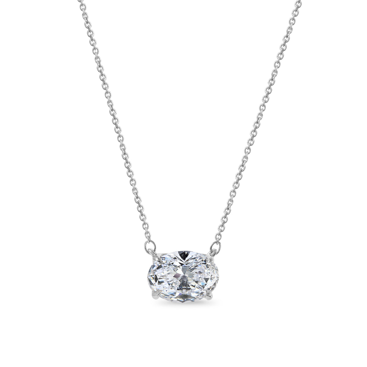 Clarity Diamond™ Signature GIA Certified Lab Grown Oval Diamond Pendant