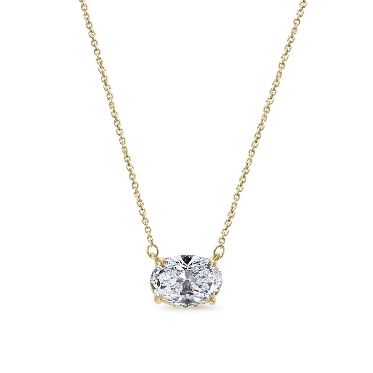 Clarity Diamond™ Signature GIA Certified Lab Grown Oval Diamond Pendant