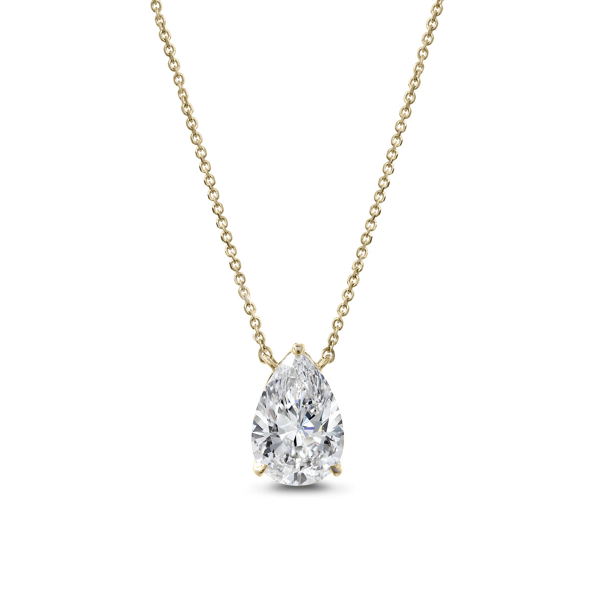 Clarity Diamond™ Signature GIA Certified Lab Grown Pear Diamond Pendant