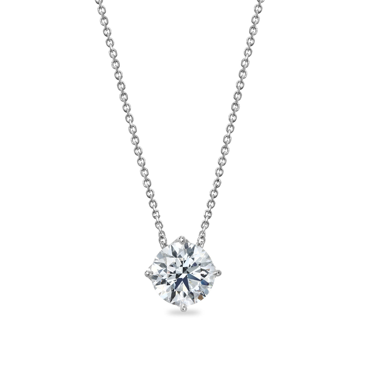 Clarity Diamond™ 3.00ct Lab Grown Round Diamond Pendant