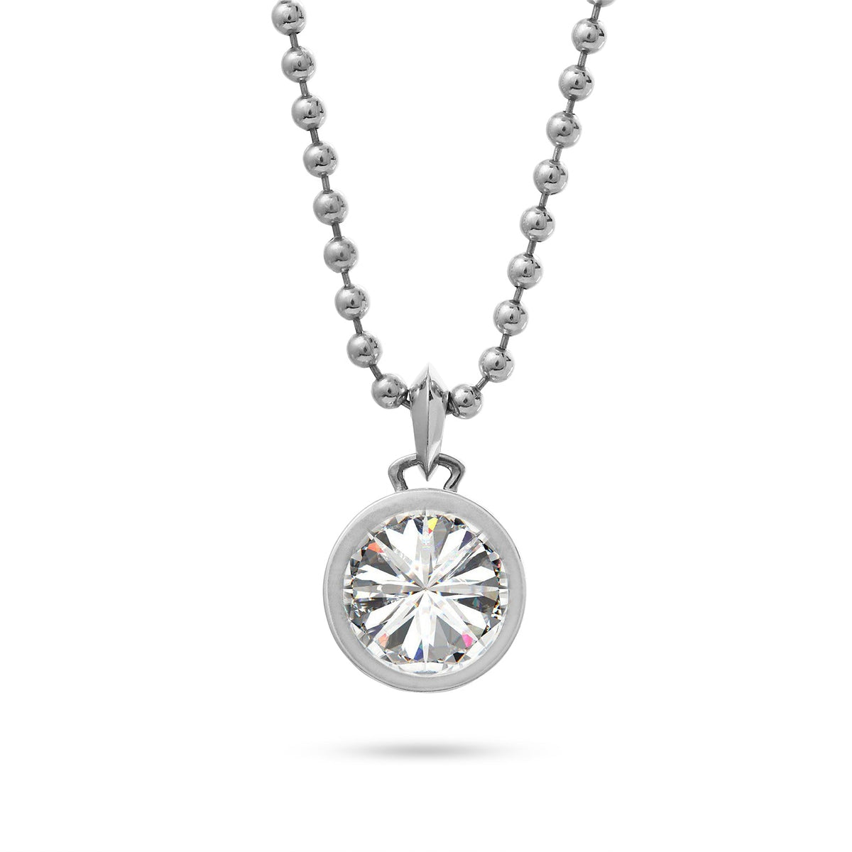 Clarity Diamond 18k Round Diamond Pendant