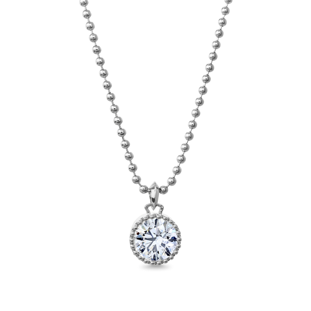 Clarity Diamond™ 3.00ct Lab Grown Round Diamond Pocket Watch Pendant