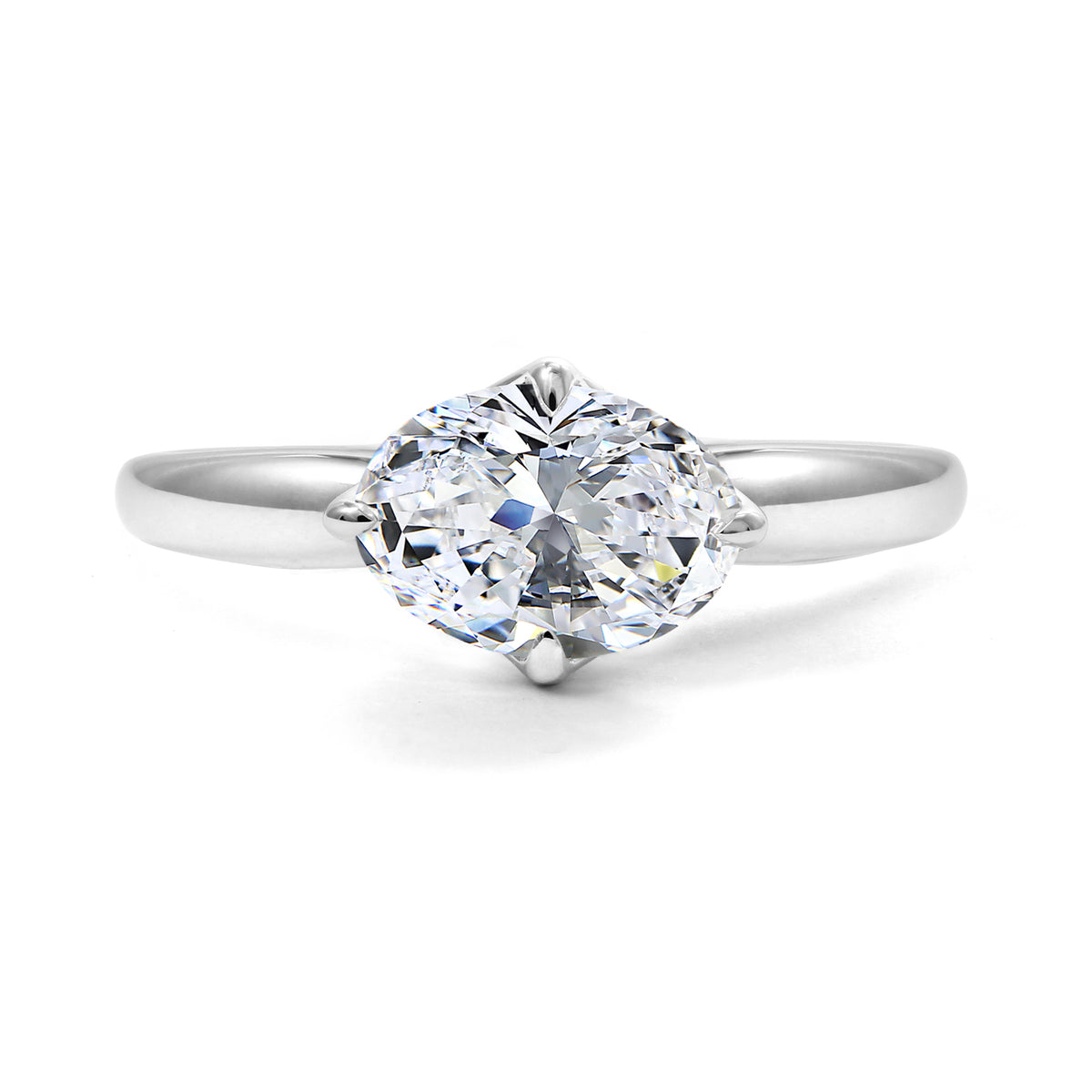 Clarity Diamond™ Signature Lab Grown Oval Diamond Solitaire Engagement Ring