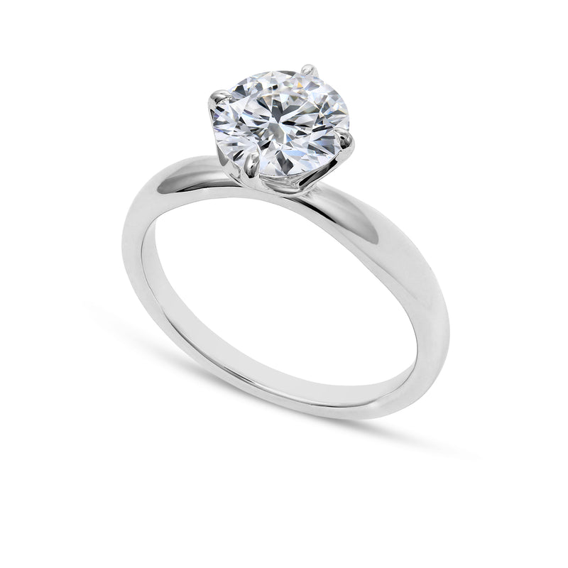 Clarity Diamond™ Signature Lab Grown Round Diamond Solitaire Engagement Ring