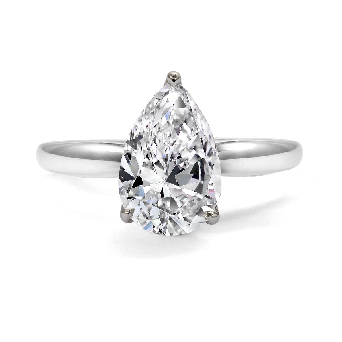 Clarity Diamond Pear Ring 18K