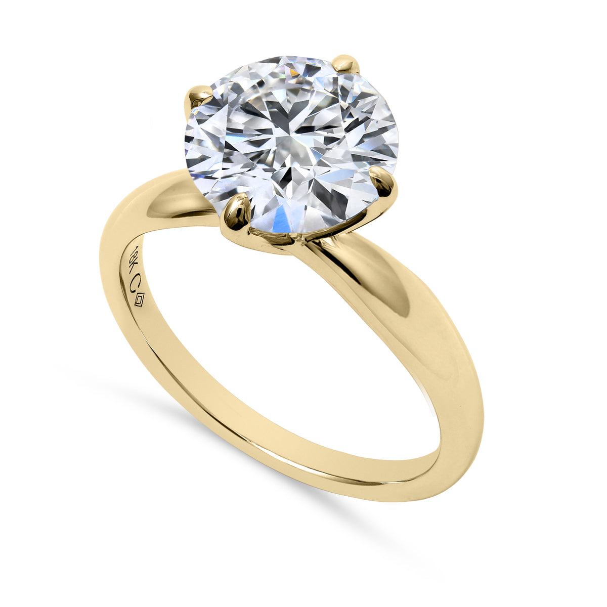 Clarity Diamond™ Signature Lab Grown Round Diamond Solitaire Engagement Ring