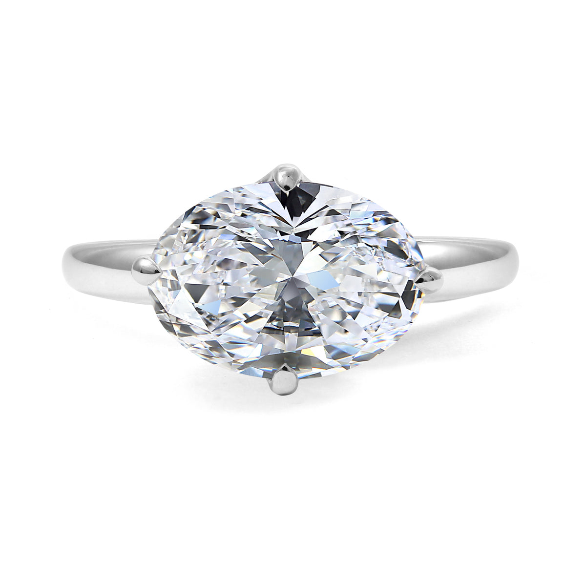 Clarity Diamond™ Signature Lab Grown Oval Diamond Solitaire Engagement Ring