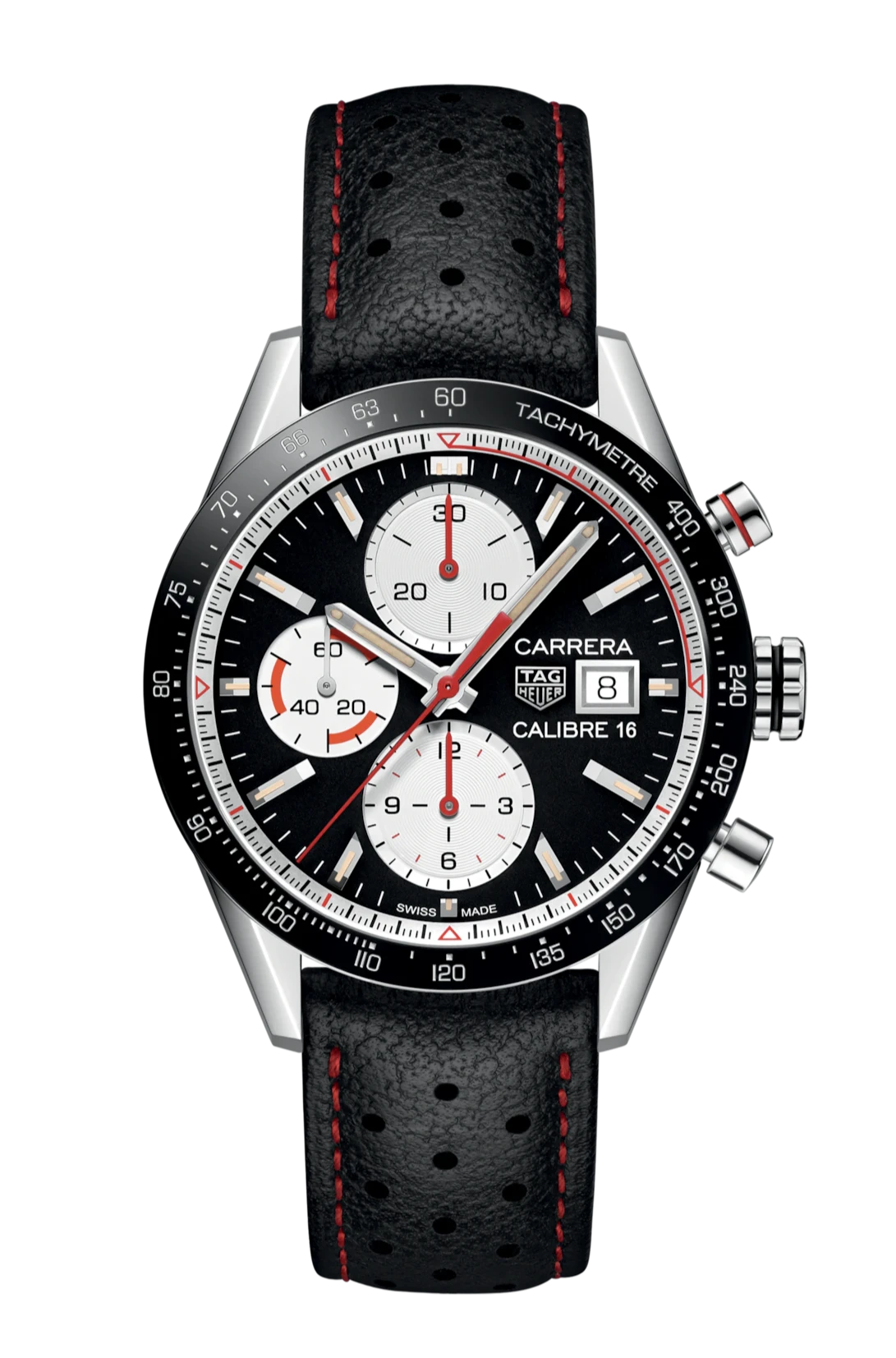 PRE-OWNED TAG HEUER CARRERA 16 CHRONOGRAPH CV201AP.FC6429